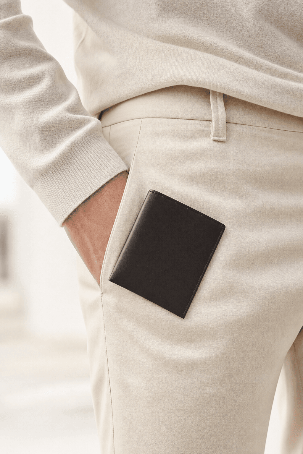 A Tuck wallet in a front pocket